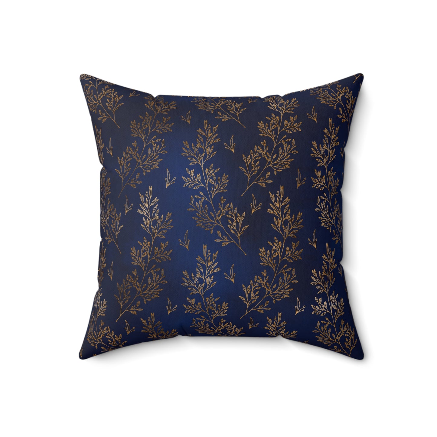 Gilded Twilight Foliage Throw Pillow