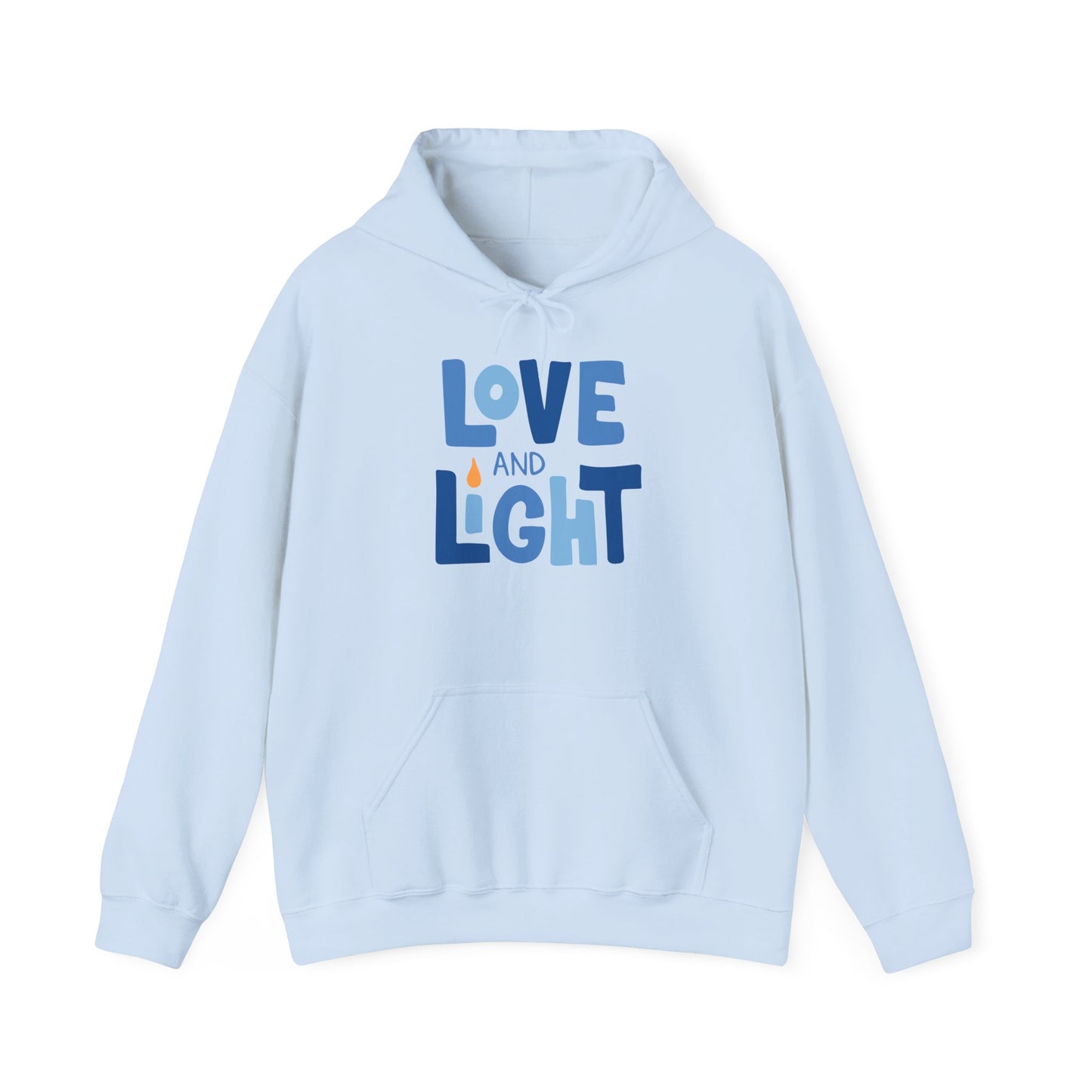 Hanukkah Love & Light 2 Adult Heavy Blend™ Hooded Sweatshirt