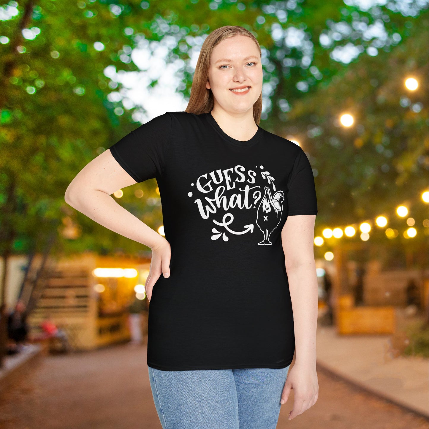 Guess What (Chicken Butt) Adult T-shirt