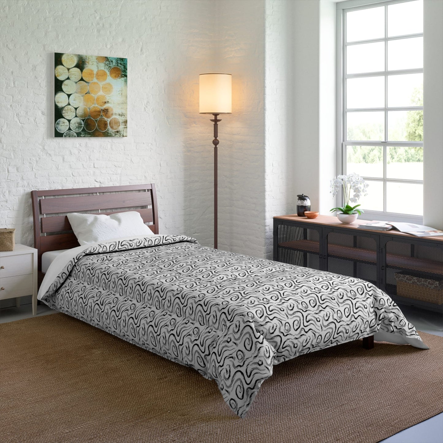 Grunge Scribbles Comforter