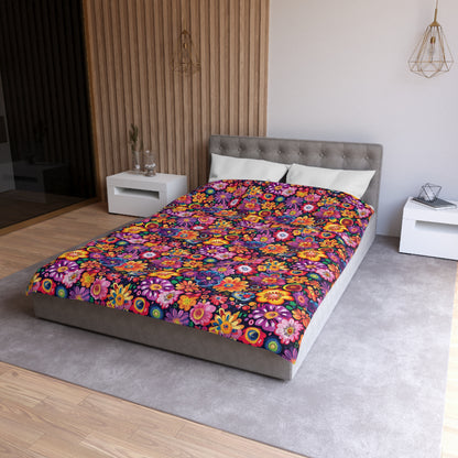 Floral Fiesta Microfiber Duvet Cover