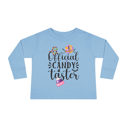 Official Candy Taster Toddler Long Sleeve Tee