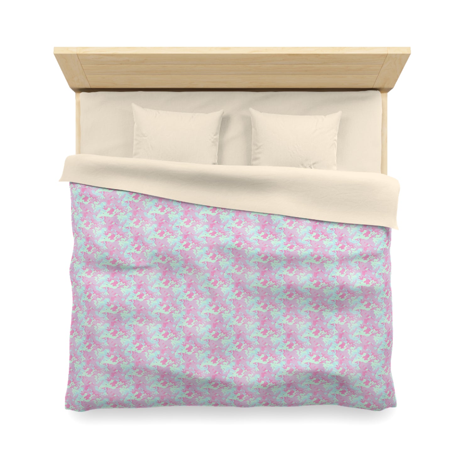 Berry Sorbet Camo Microfiber Duvet Cover
