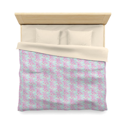 Berry Sorbet Camo Microfiber Duvet Cover
