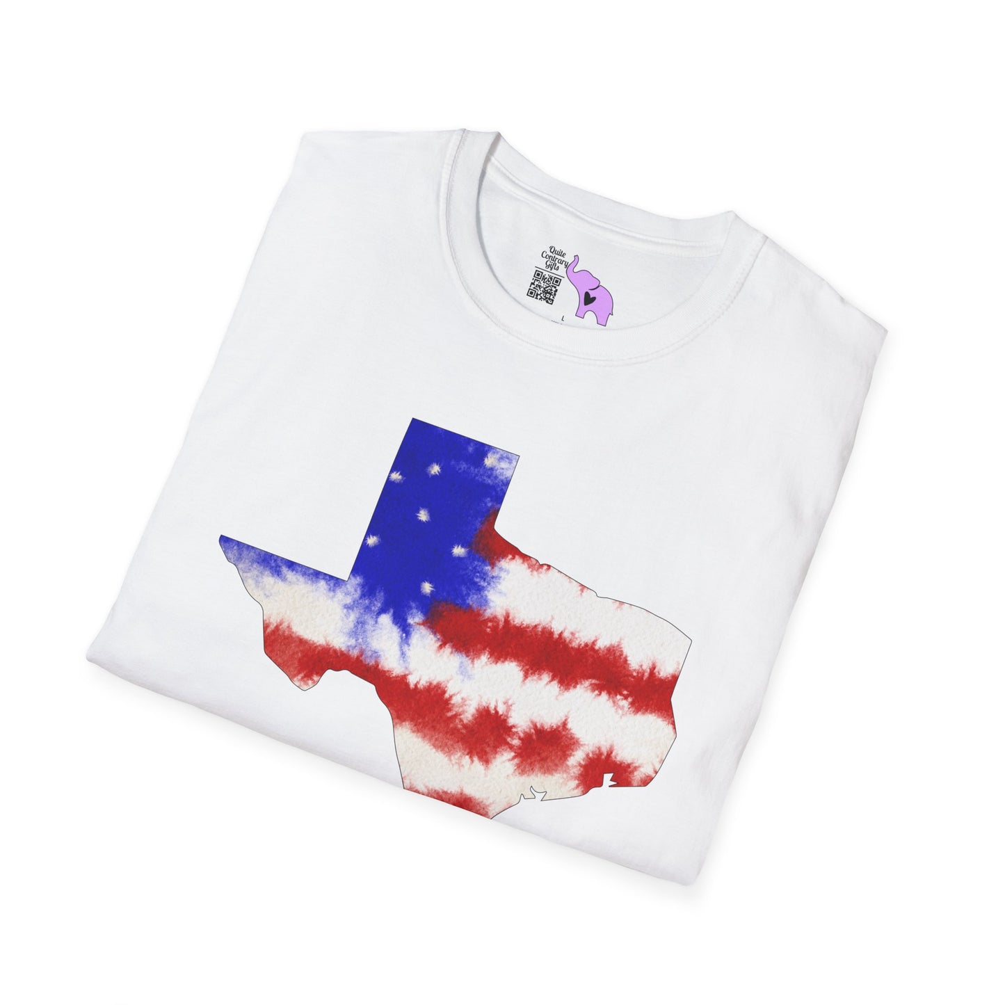 Texas American Tie Dye Flag Adult T-shirt