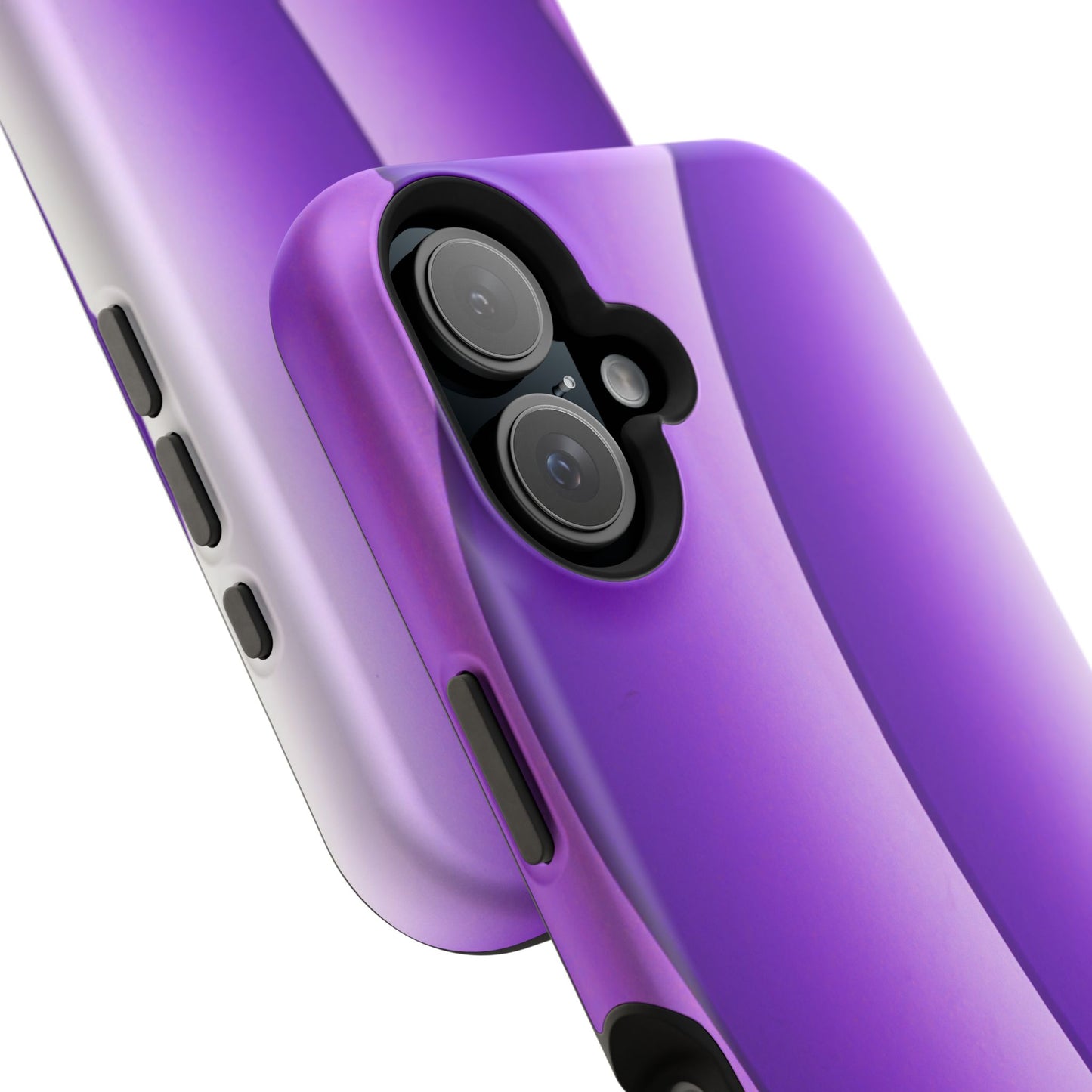 Purple Gradient Stripes MagSafe® Compatible Tough Case for iPhone