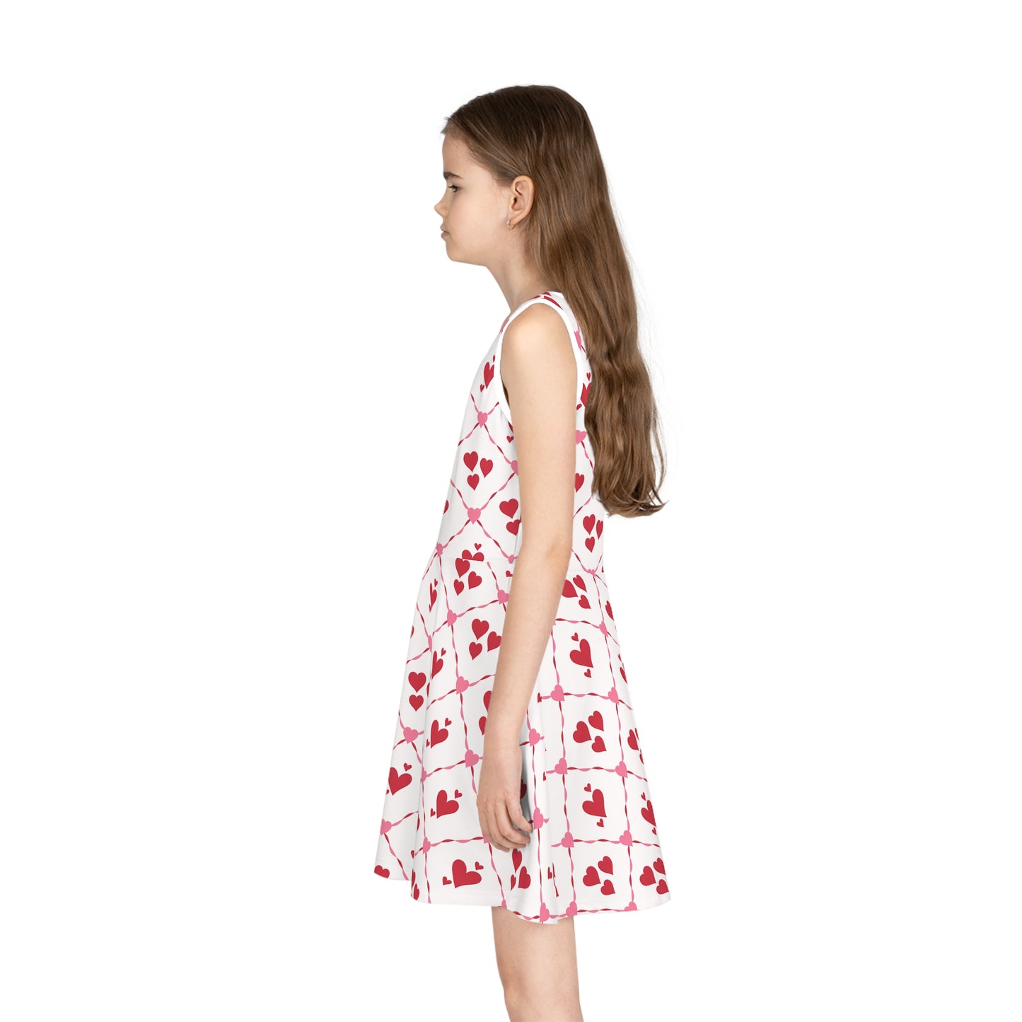 Cupid’s Lattice Girls' Sleeveless Sundress