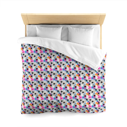 Watercolor Daisy Dream Microfiber Duvet Cover