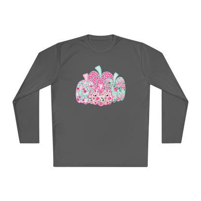 Floral Pumpkins Adult Long Sleeve Tee