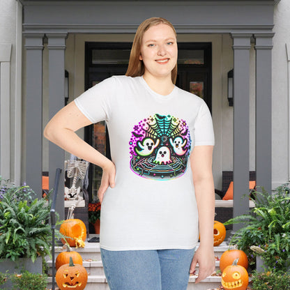 Neon Boo Adult T-shirt