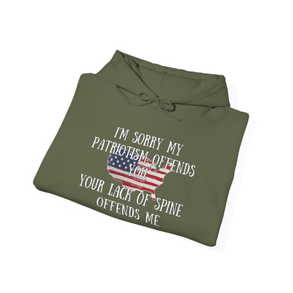 I'm Sorry My Patriotism Offends You... Heavy Blend™ Hooded Sweatshirt