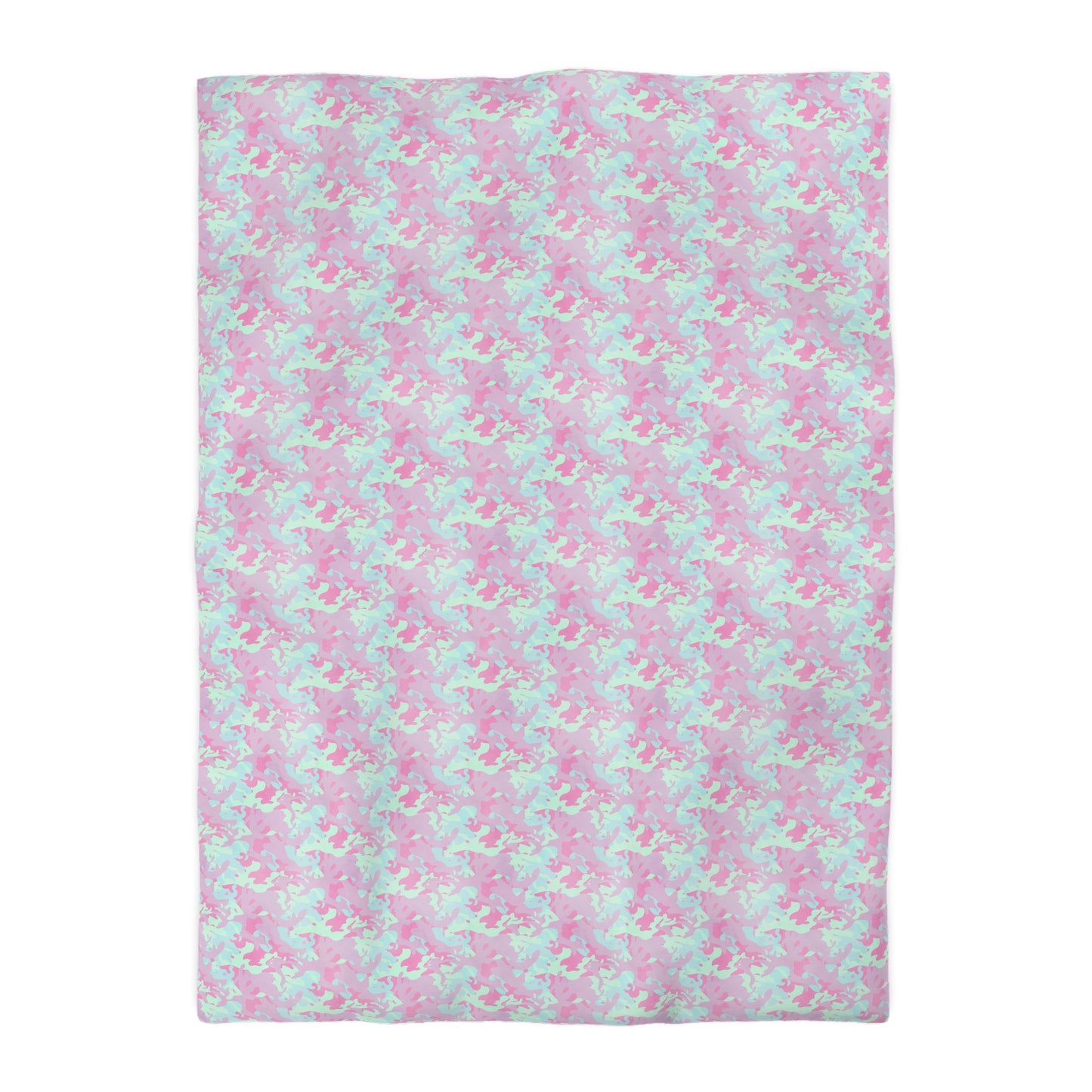 Berry Sorbet Camo Microfiber Duvet Cover