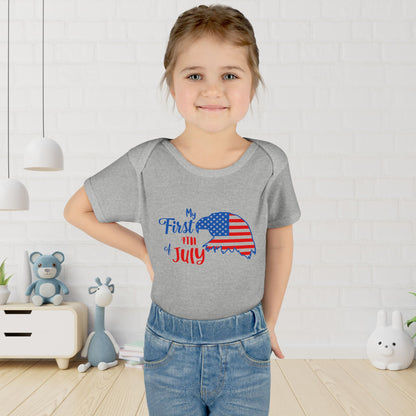 My First 4th of July (Eagle) Baby Rib Bodysuit