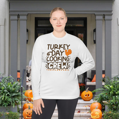 Turkey Day Cooking Crew Adult Long Sleeve Tee