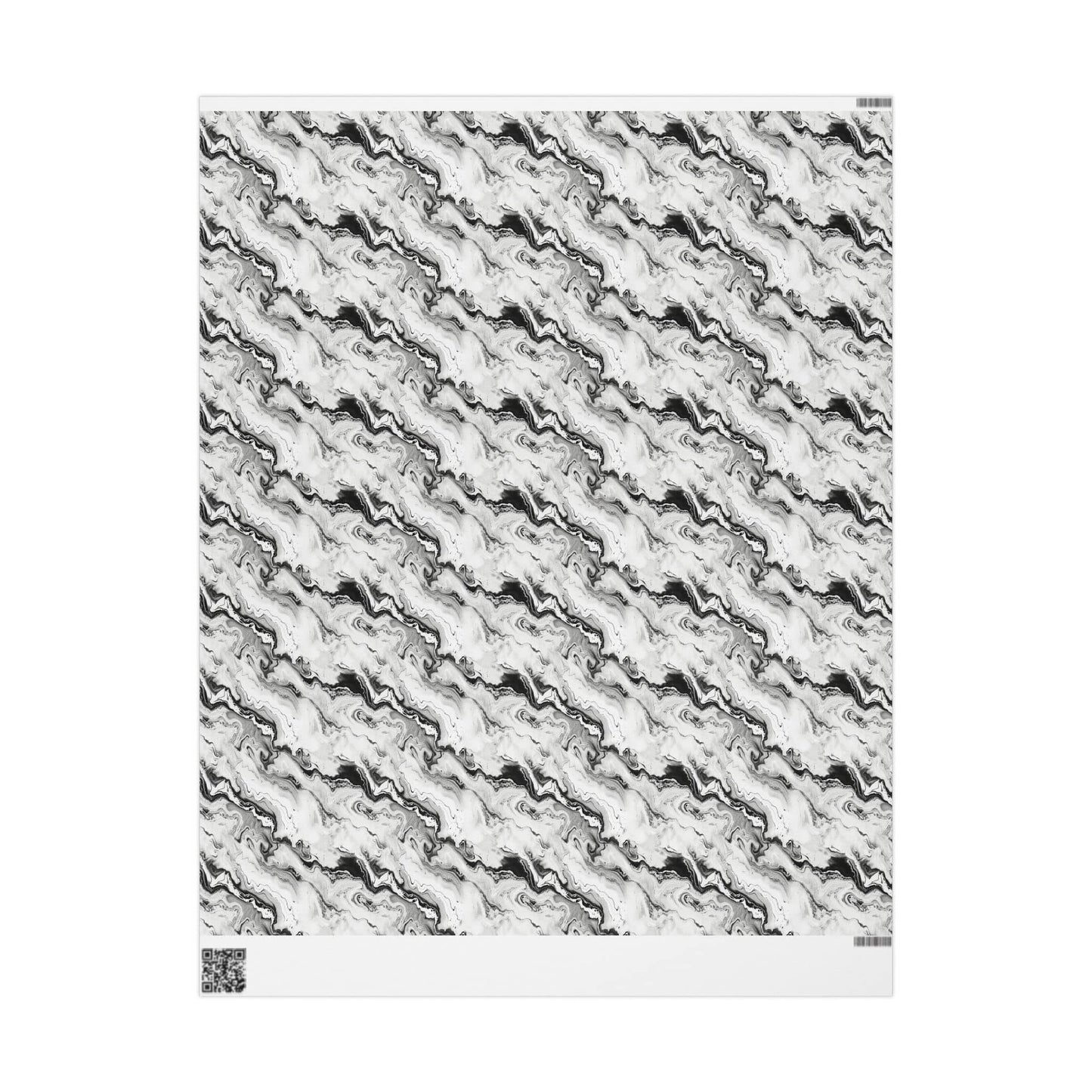Frost Veil Marble Wrapping Paper