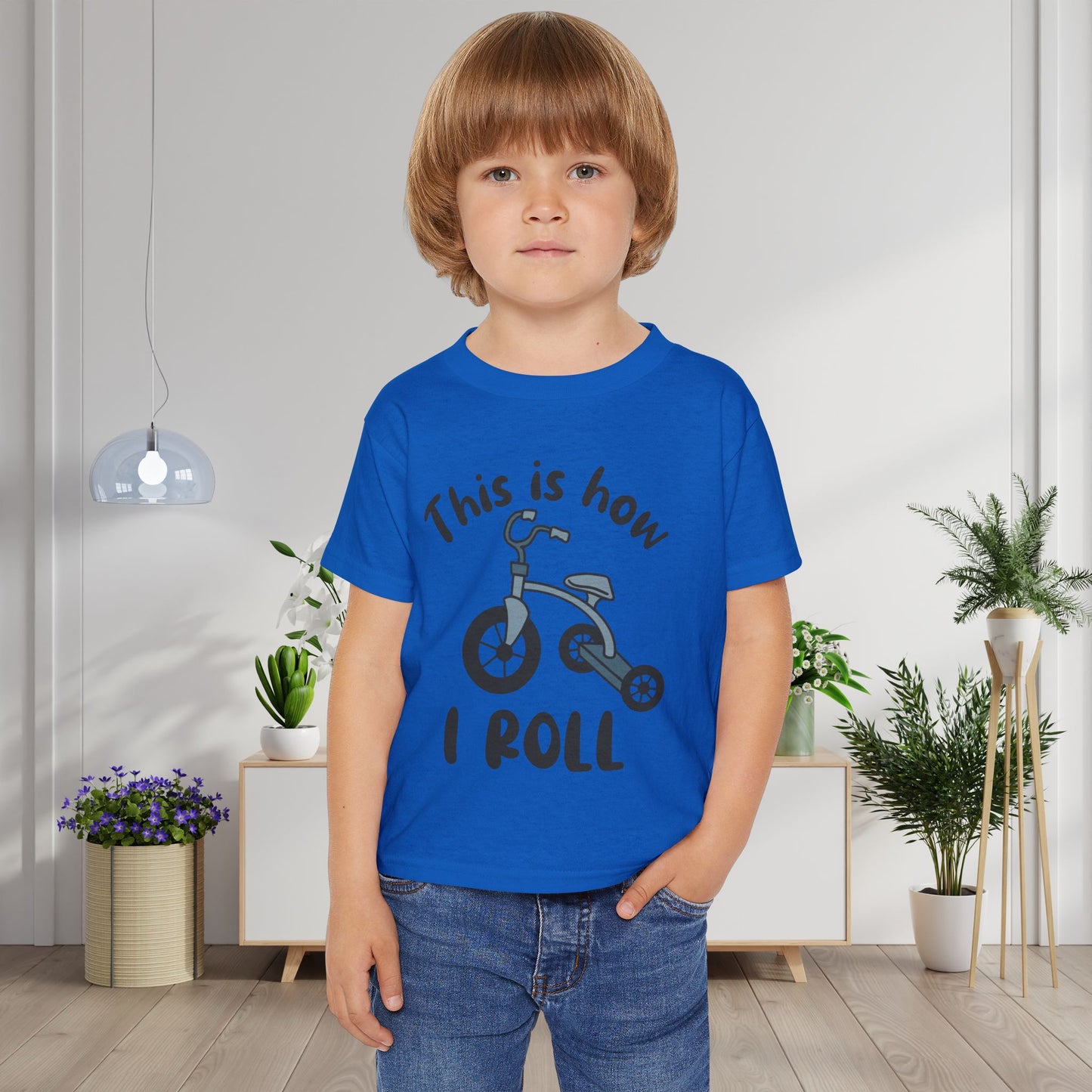 This Is How I Roll (Tricycle) Heavy Cotton™ Toddler T-shirt