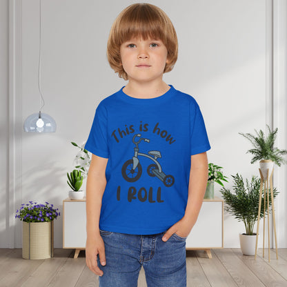 This Is How I Roll (Tricycle) Heavy Cotton™ Toddler T-shirt