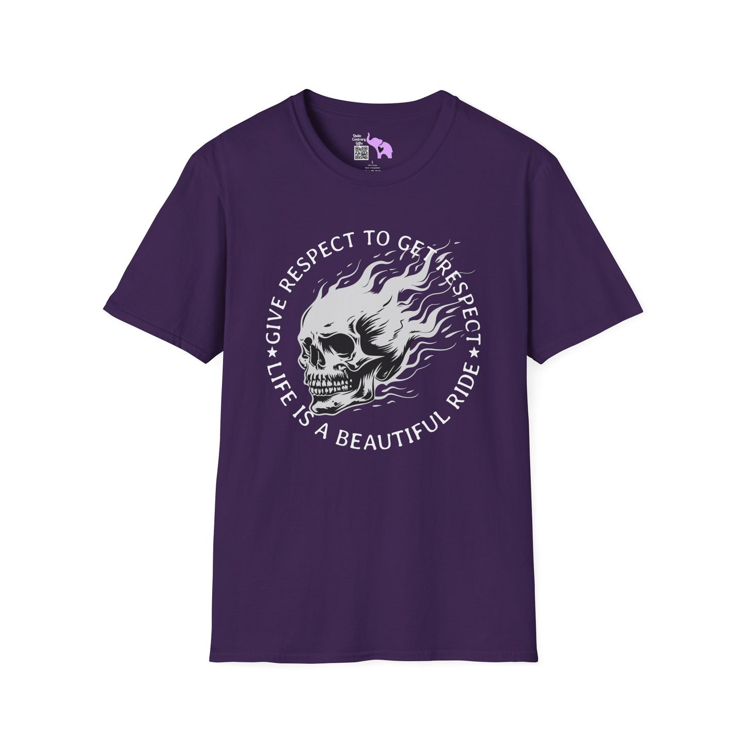Give Respect to Get Respect Life Is A Beautiful Ride Adult T-shirt