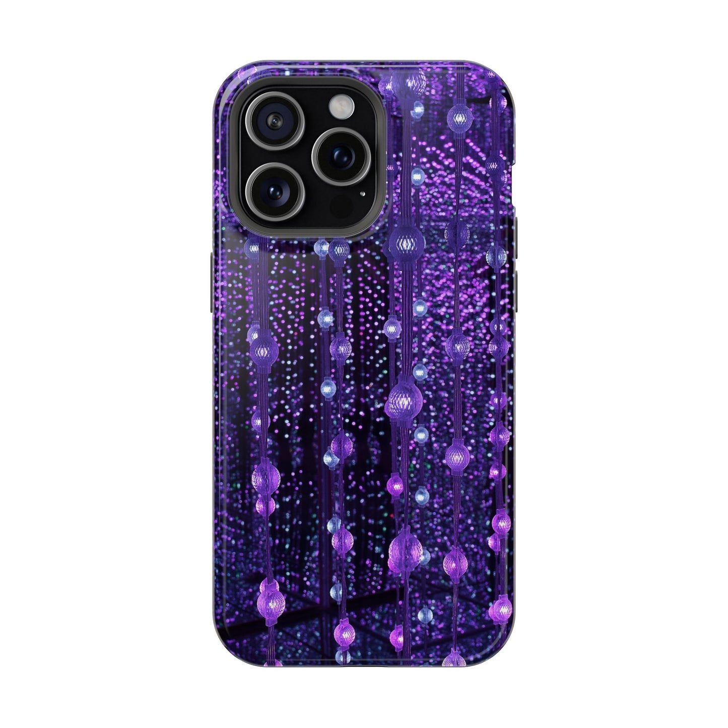 Purple Raindrops MagSafe® Compatible Tough Case for iPhone