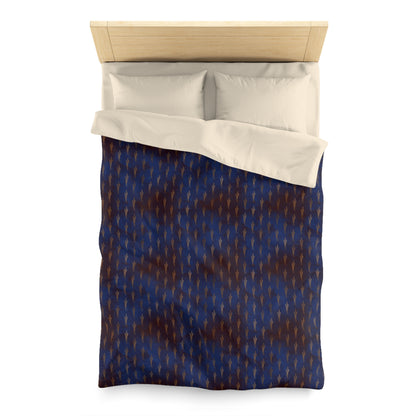 Midnight Sage Bloom Microfiber Duvet Cover