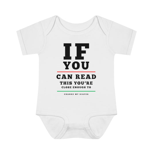 If You Can Read This Eye Chart Infant Baby Rib Bodysuit