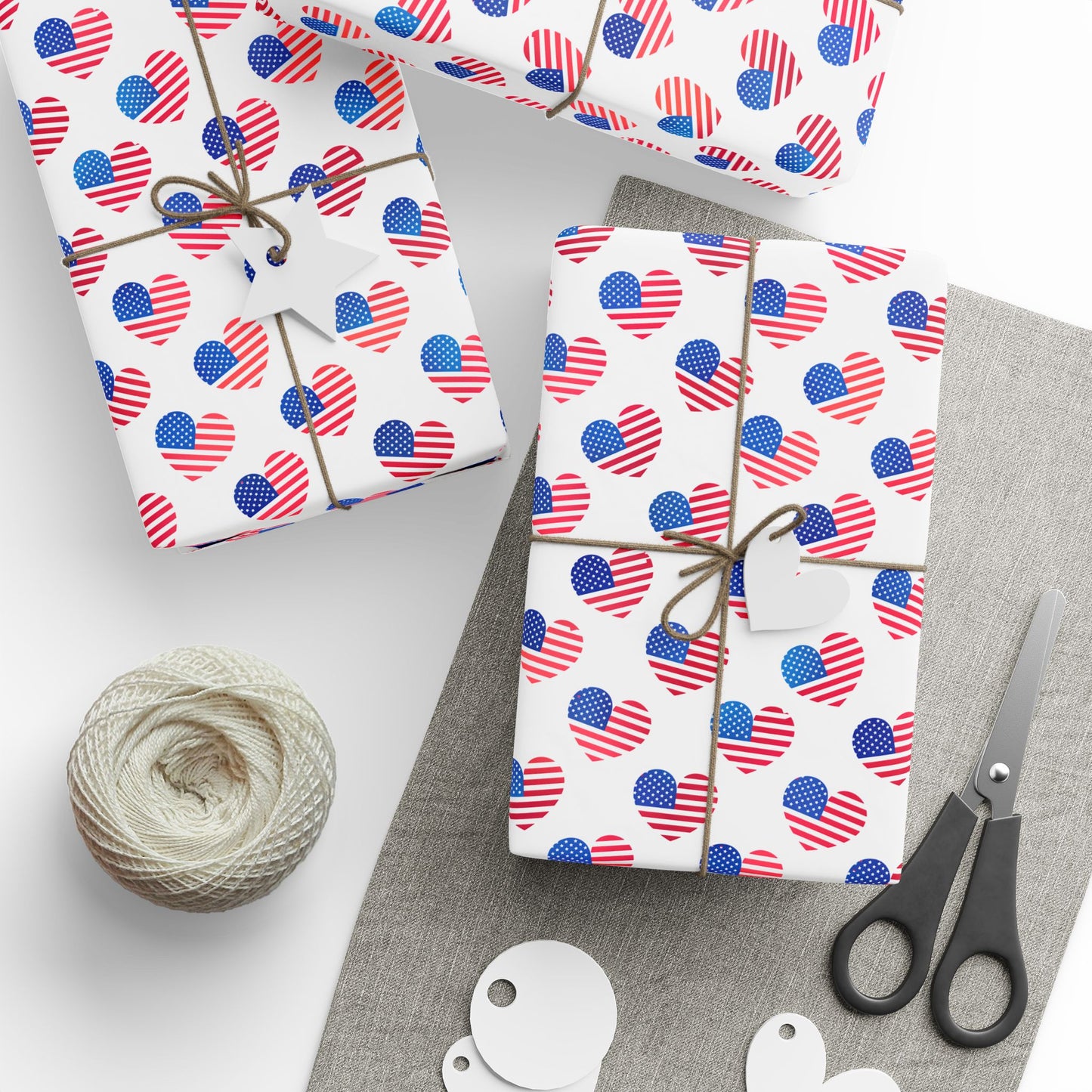 Hearts of Freedom Wrapping Paper