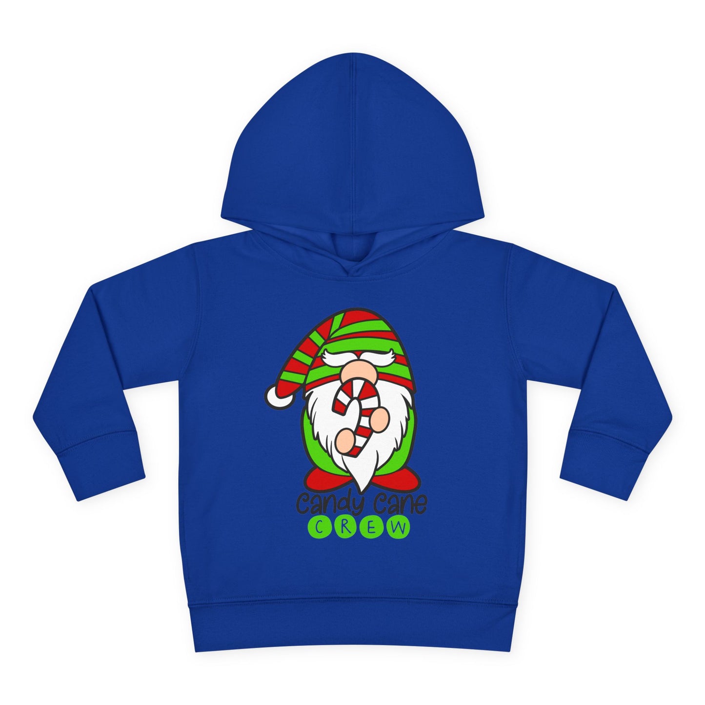 Candy Cane Crew Gnome Toddler Pullover Fleece Hoodie