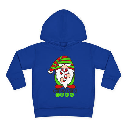 Candy Cane Crew Gnome Toddler Pullover Fleece Hoodie