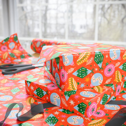 Yuletide Baubles Wrapping Paper