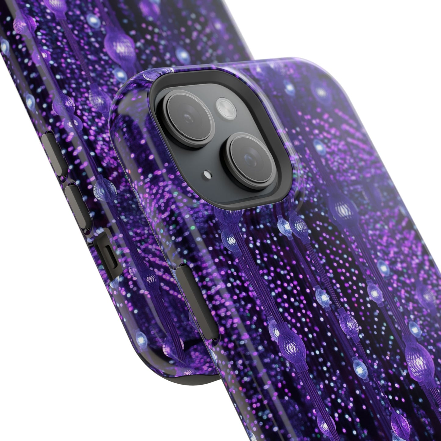 Purple Raindrops MagSafe® Compatible Tough Case for iPhone