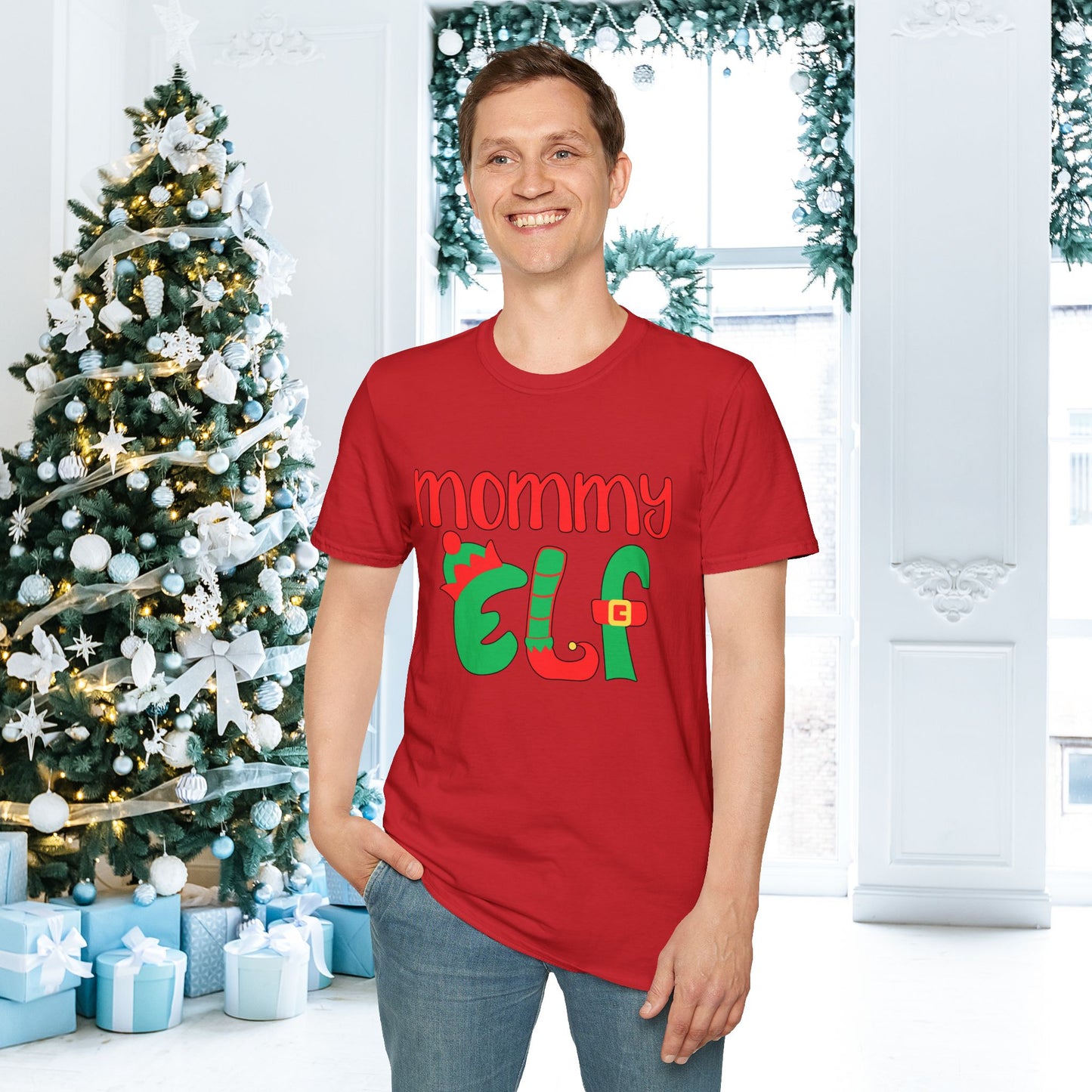 Mommy Elf Adult T-shirt