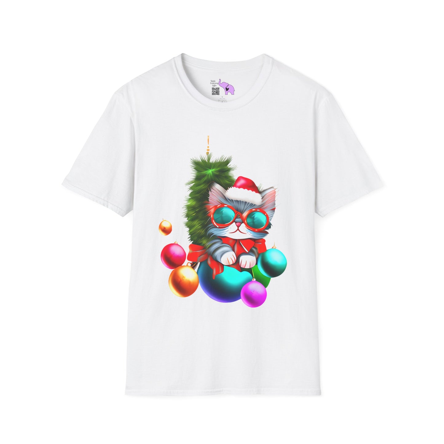 Christmas Ornaments Kitten Adult T-shirt