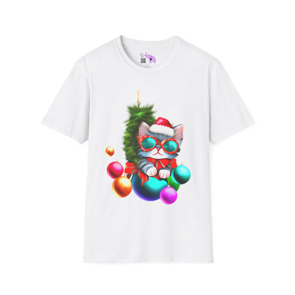 Christmas Ornaments Kitten Adult T-shirt