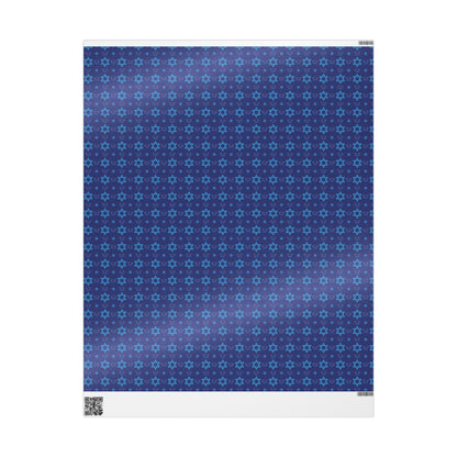 Menorah/Star of David 3 Hanukkah Wrapping Paper