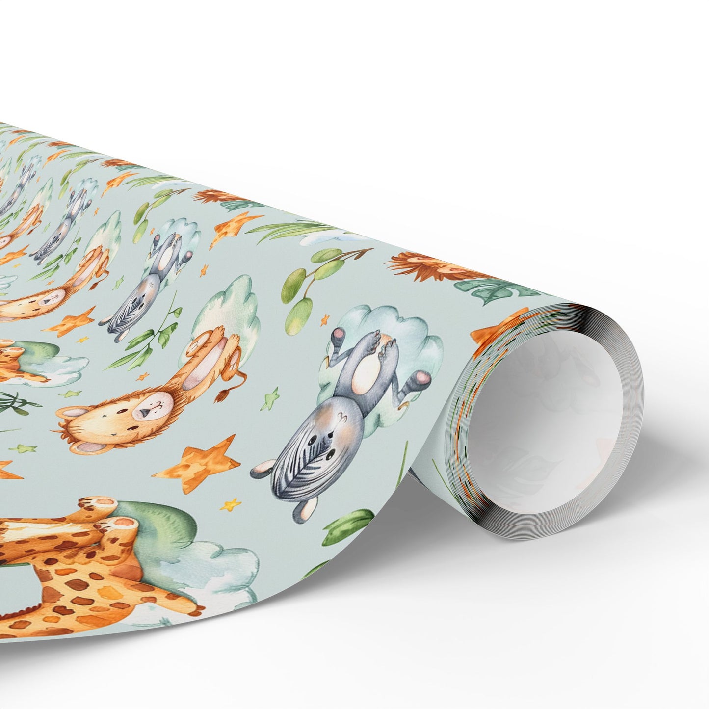 Cute Safari Animals Wrapping Paper