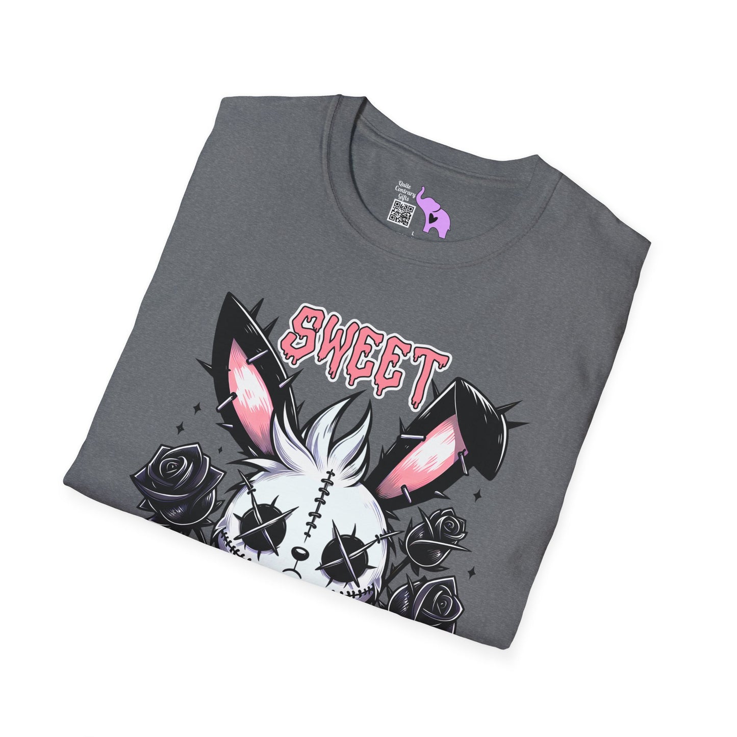 Sweet & Spooky Voodoo Bunny Adult T-shirt