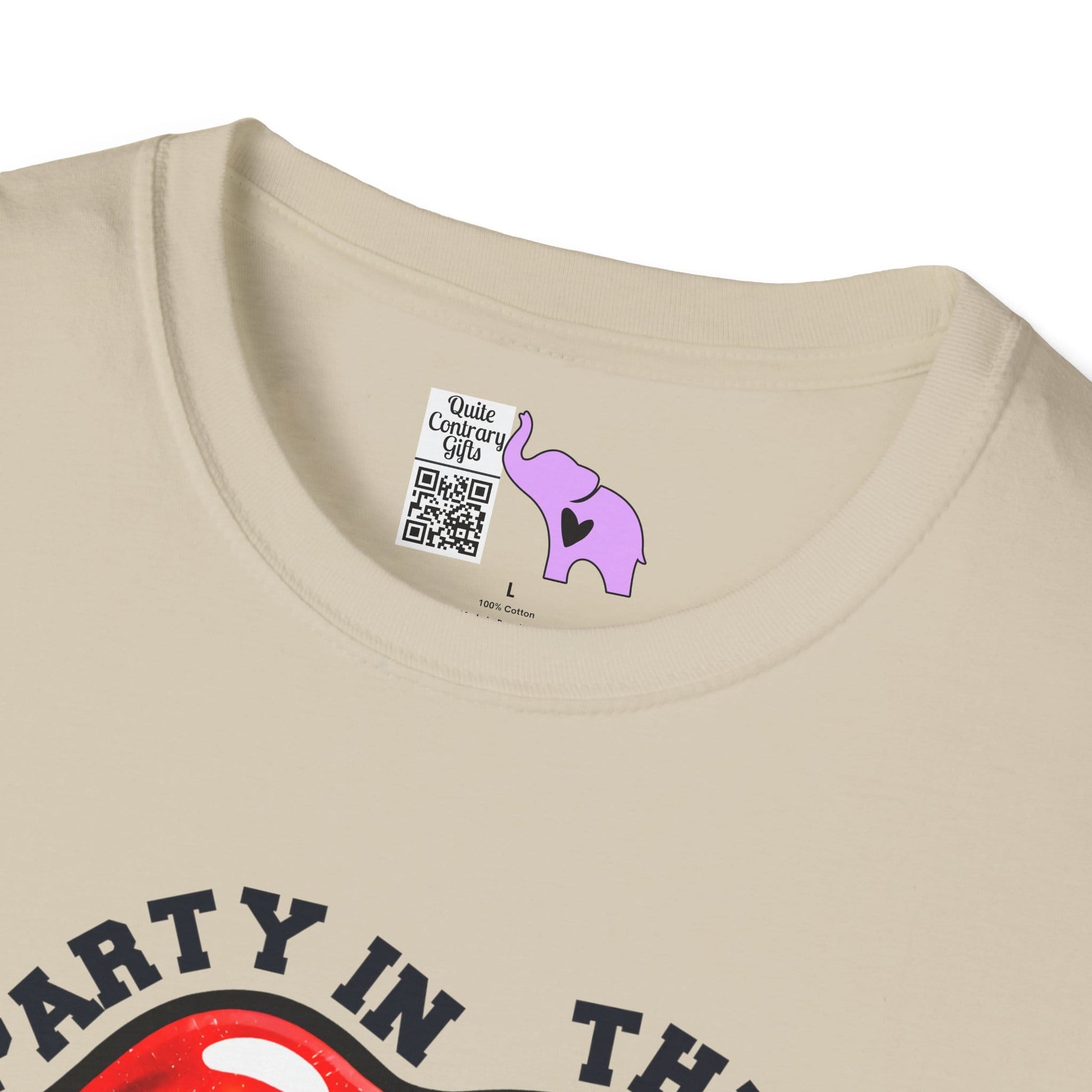 Party in the USA (Tongue) Adult T-shirt
