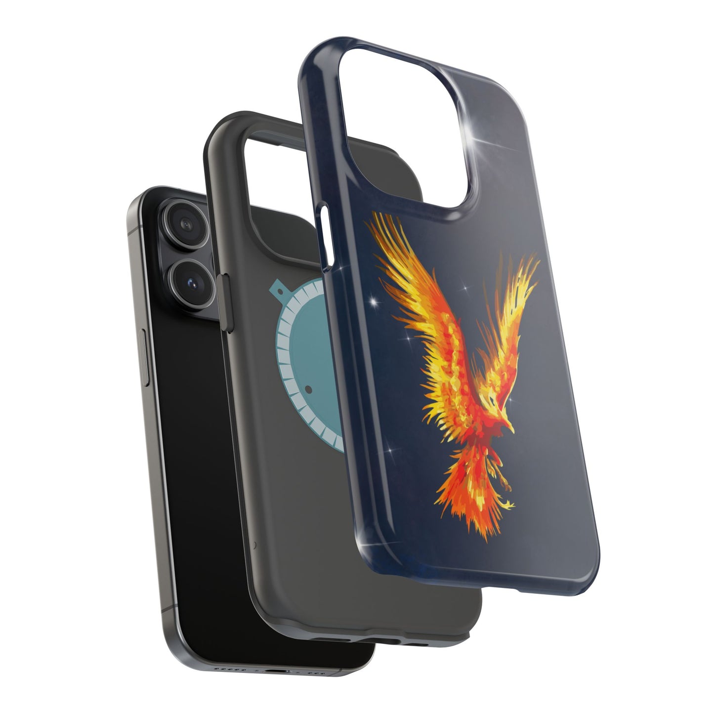 Phoenix Over Nebula MagSafe® Compatible Tough Case for iPhone