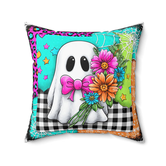 Patchwork Phantom Throw Pillow
