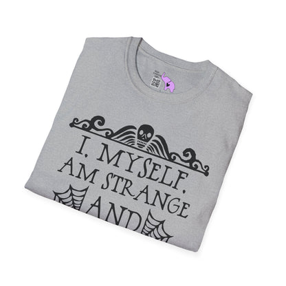 Beetlejuice I Myself Am Strange and Unusual Adult T-shirt