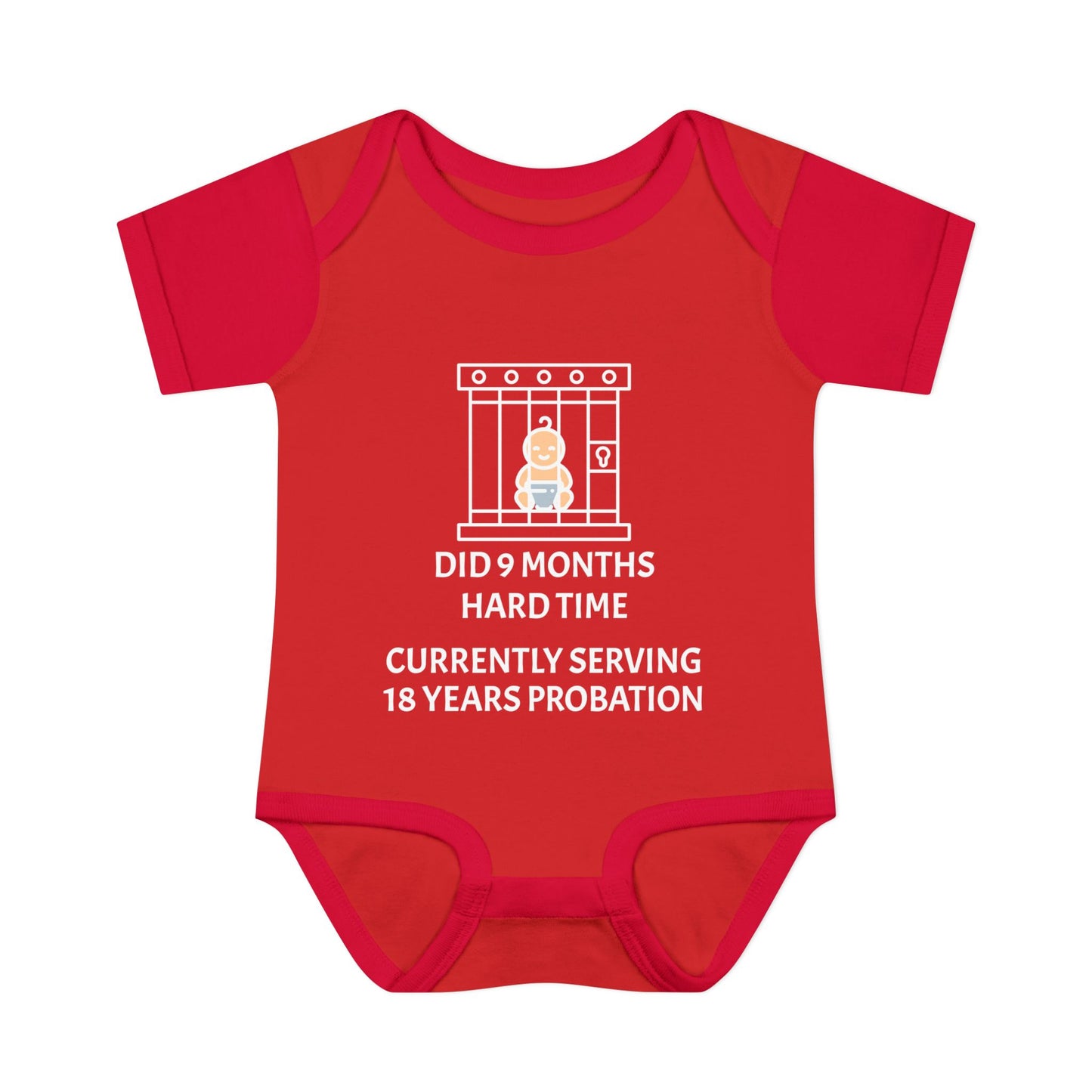 Did 9 Months Hard Time Currently Serving 18 Years Probation Infant Baby Rib Bodysuit