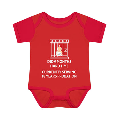 Did 9 Months Hard Time Currently Serving 18 Years Probation Infant Baby Rib Bodysuit