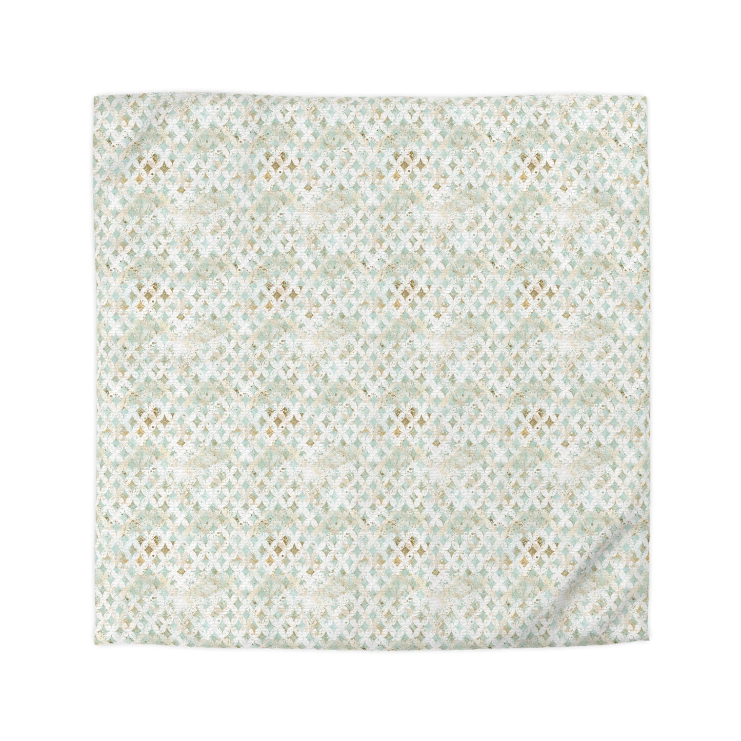 Faded Correspondence Microfiber Duvet Cover