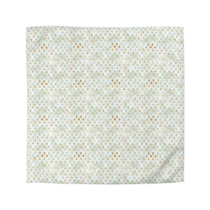 Faded Correspondence Microfiber Duvet Cover