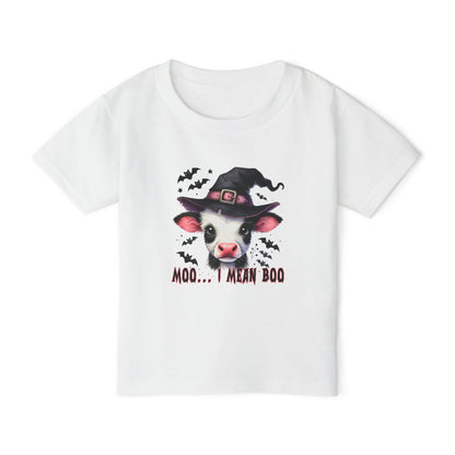 Moo I Mean Boo Heavy Cotton™ Toddler T-shirt