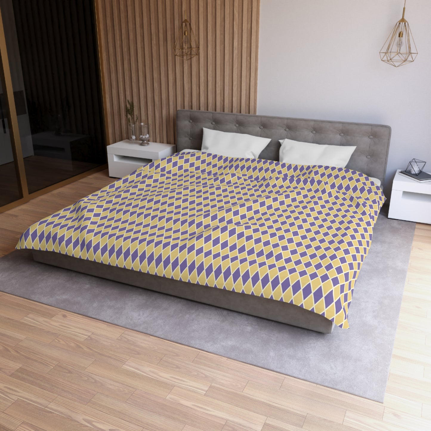 Violet & Sun Harlequin Microfiber Duvet Cover