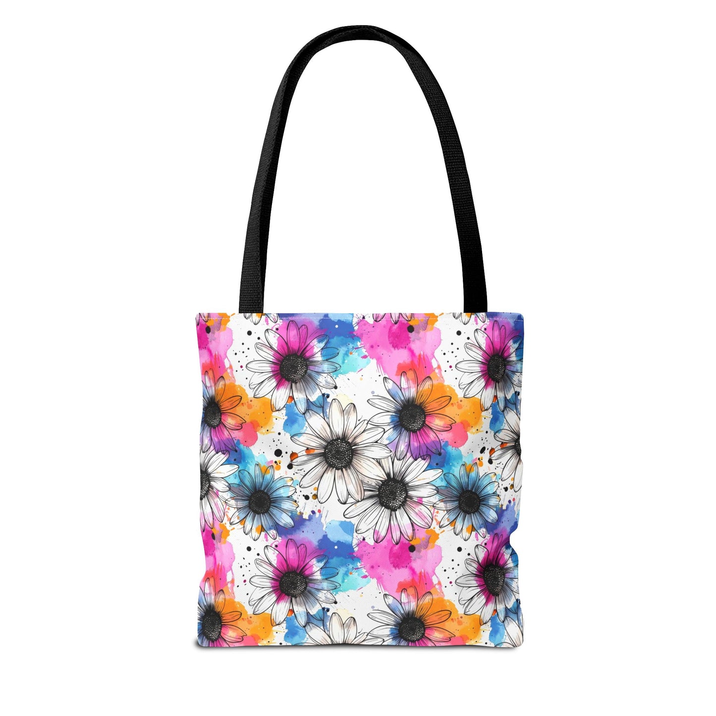 Watercolor Daisy Dream Canvas Tote Bag