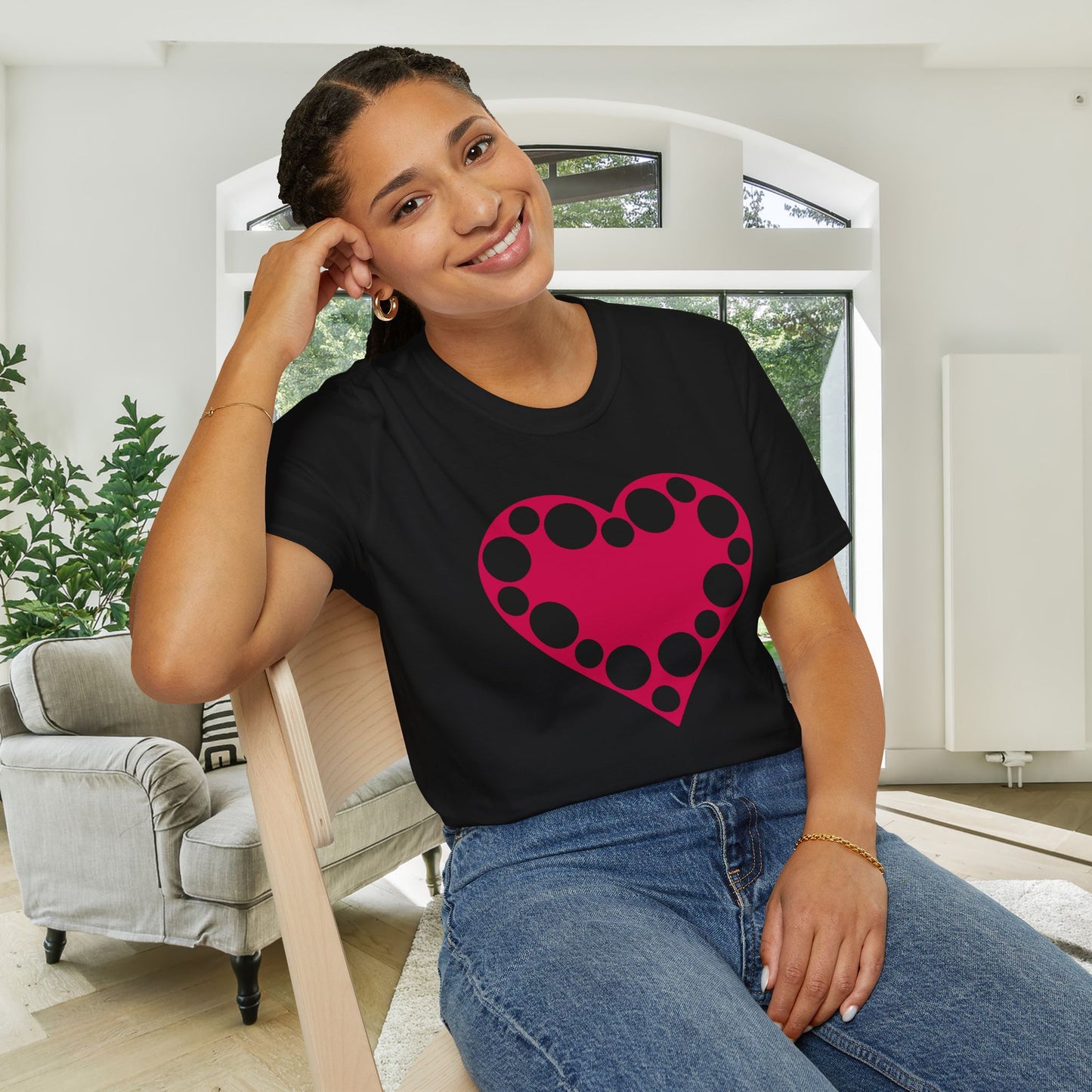 Heart 9 Adult T-shirt