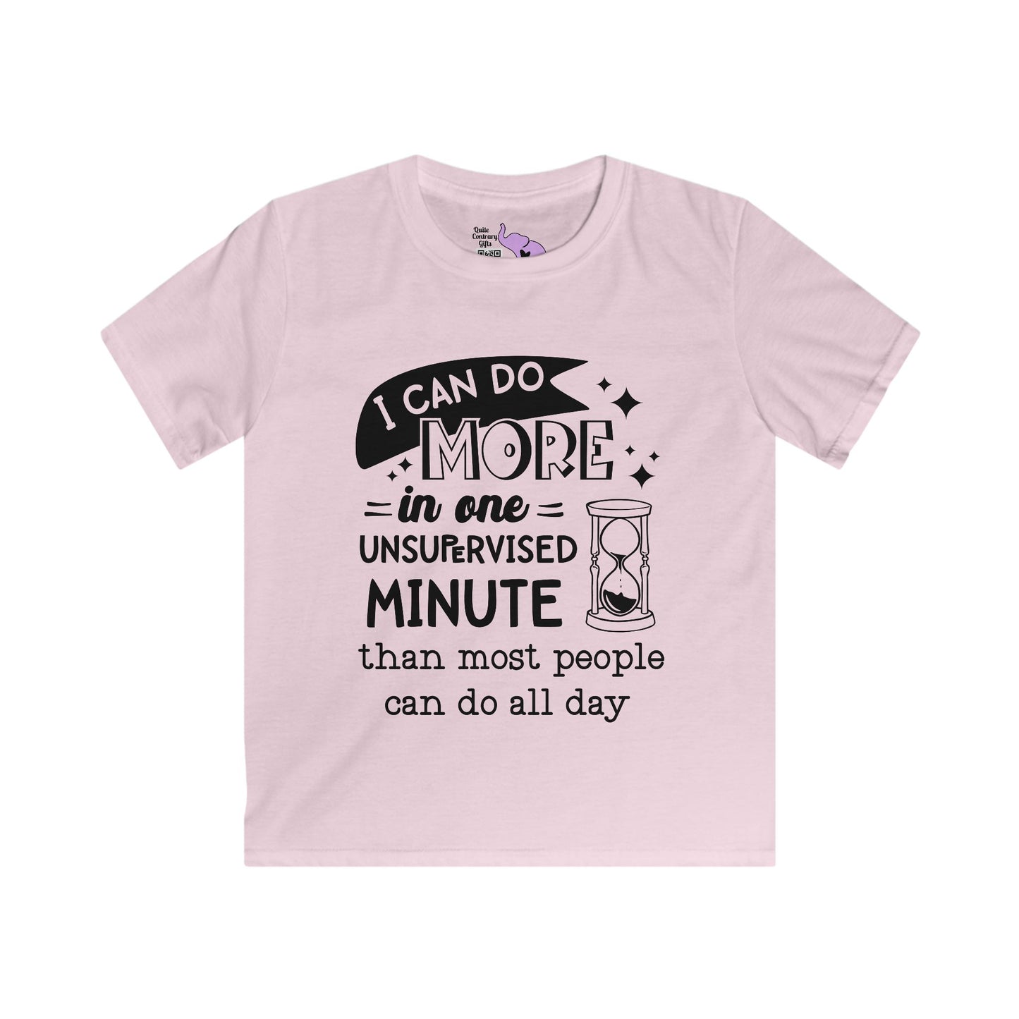 I Can Do More In One Unsupervised Minute... Youth Softstyle Tee