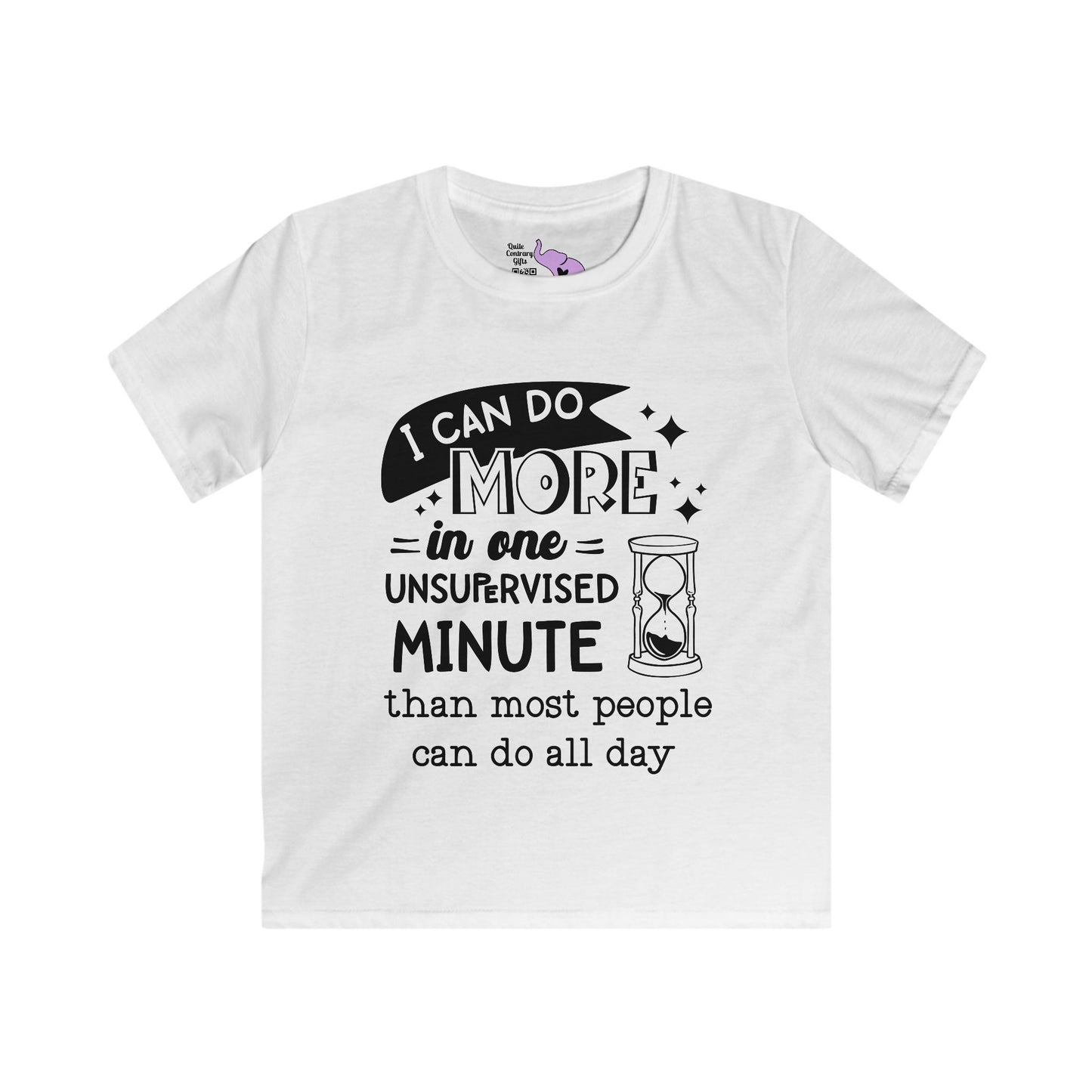 I Can Do More In One Unsupervised Minute... Youth Softstyle Tee